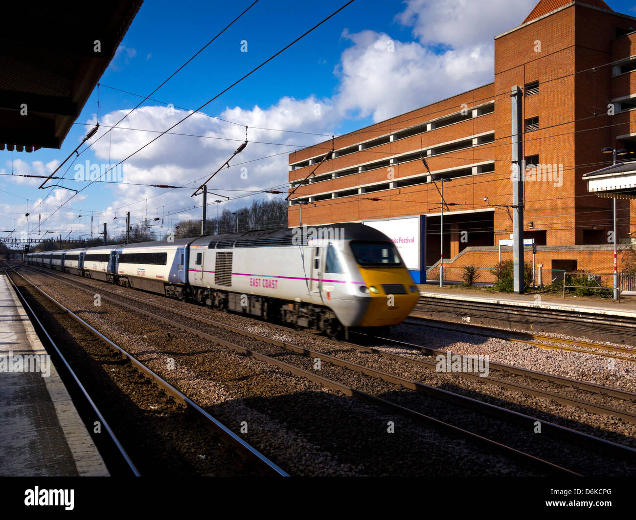 Inter City 125 Train Passing Through Welwyn Garden City Railway