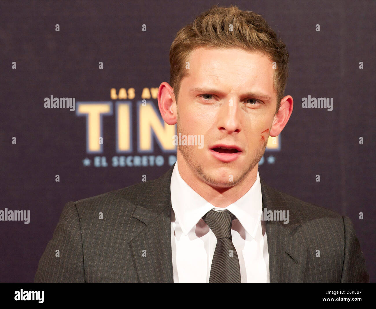 Actor Jamie Bell attends the premiere of 'The Adventures of Tintin The