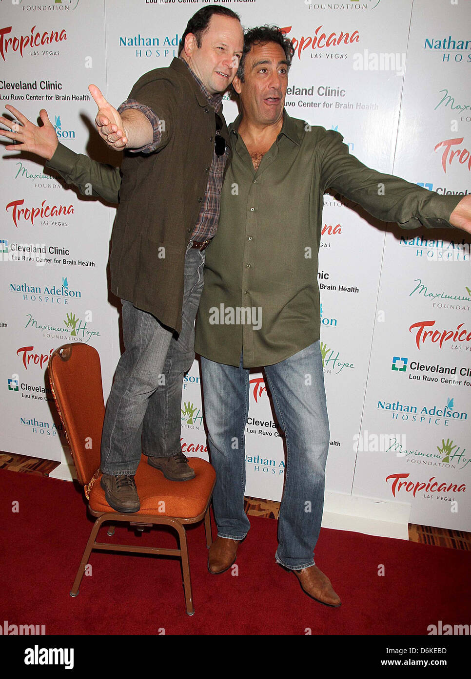 Jason Alexander, Brad Garrett Tropicana Las Vegas hosts a poker