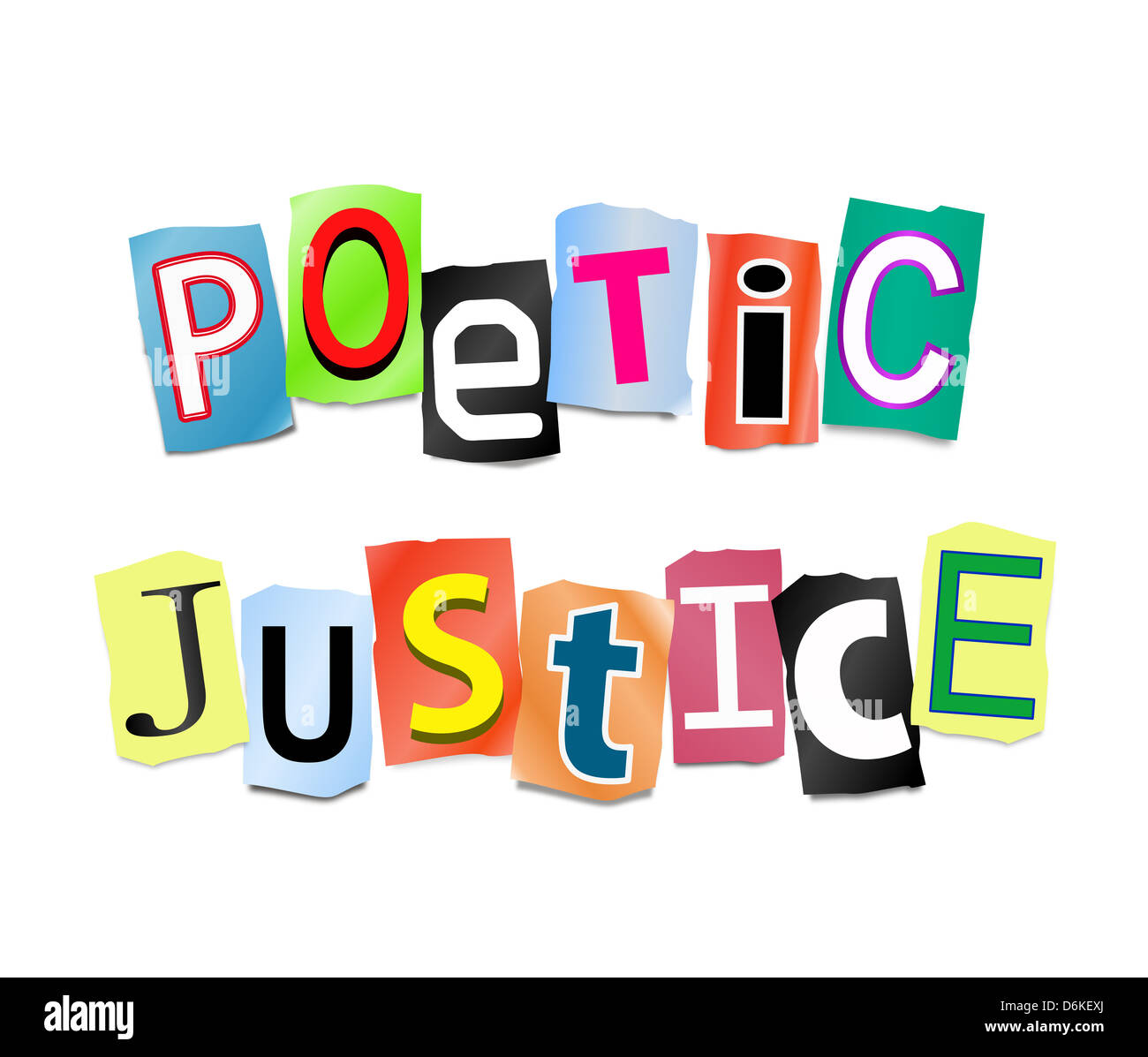 Poetic justice. Stock Photo