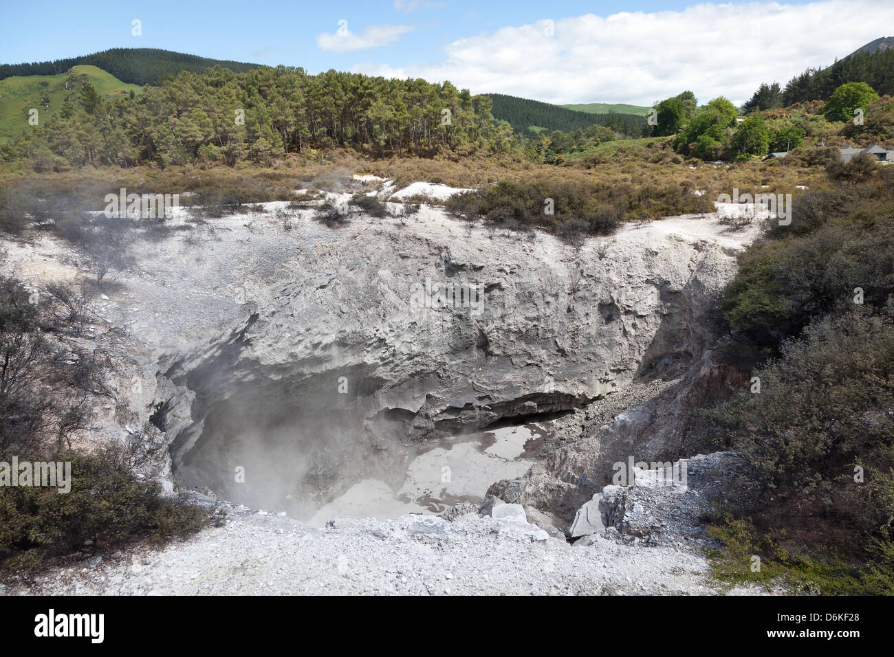 Wai-O-Tapu Geothermal Reserve Rotorua, New Zealand Stock Photo