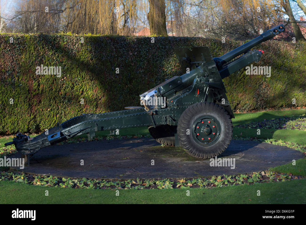 A gun in a park in Oswestry Stock Photo Alamy