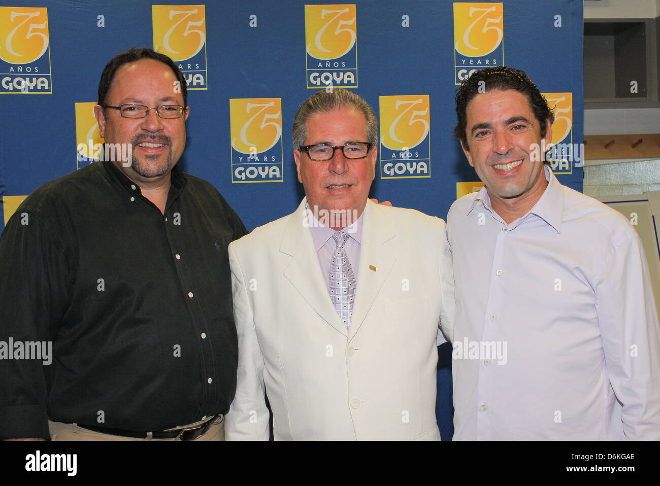 Robert Unanue, Armando Martinez, Francisco Unanue of Goya Foods