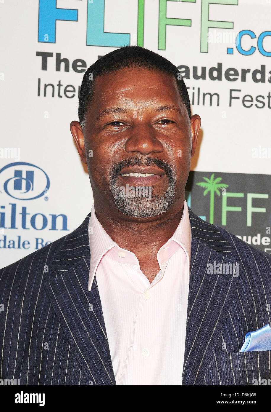 Actor Dennis Haysbert receives a Career Achievement Award during the