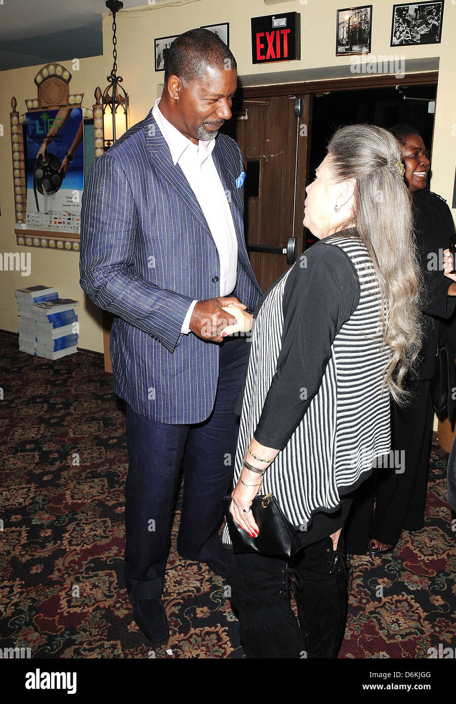 Actor Dennis Haysbert receives a Career Achievement Award during the