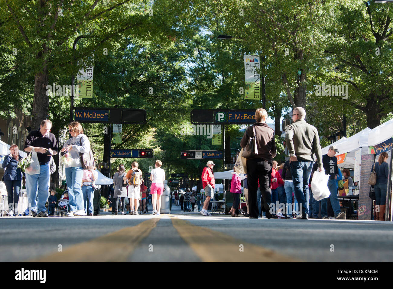 Downtown greenville sc farmers market hi-res stock photography and