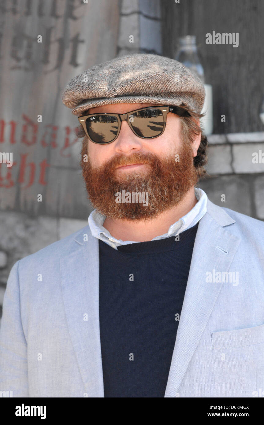 Zach Galifianakis The Los Angeles Premiere of 'Puss in Boots' held at the  Regency Los Angeles, California - 23.10.11 Stock Photo - Alamy