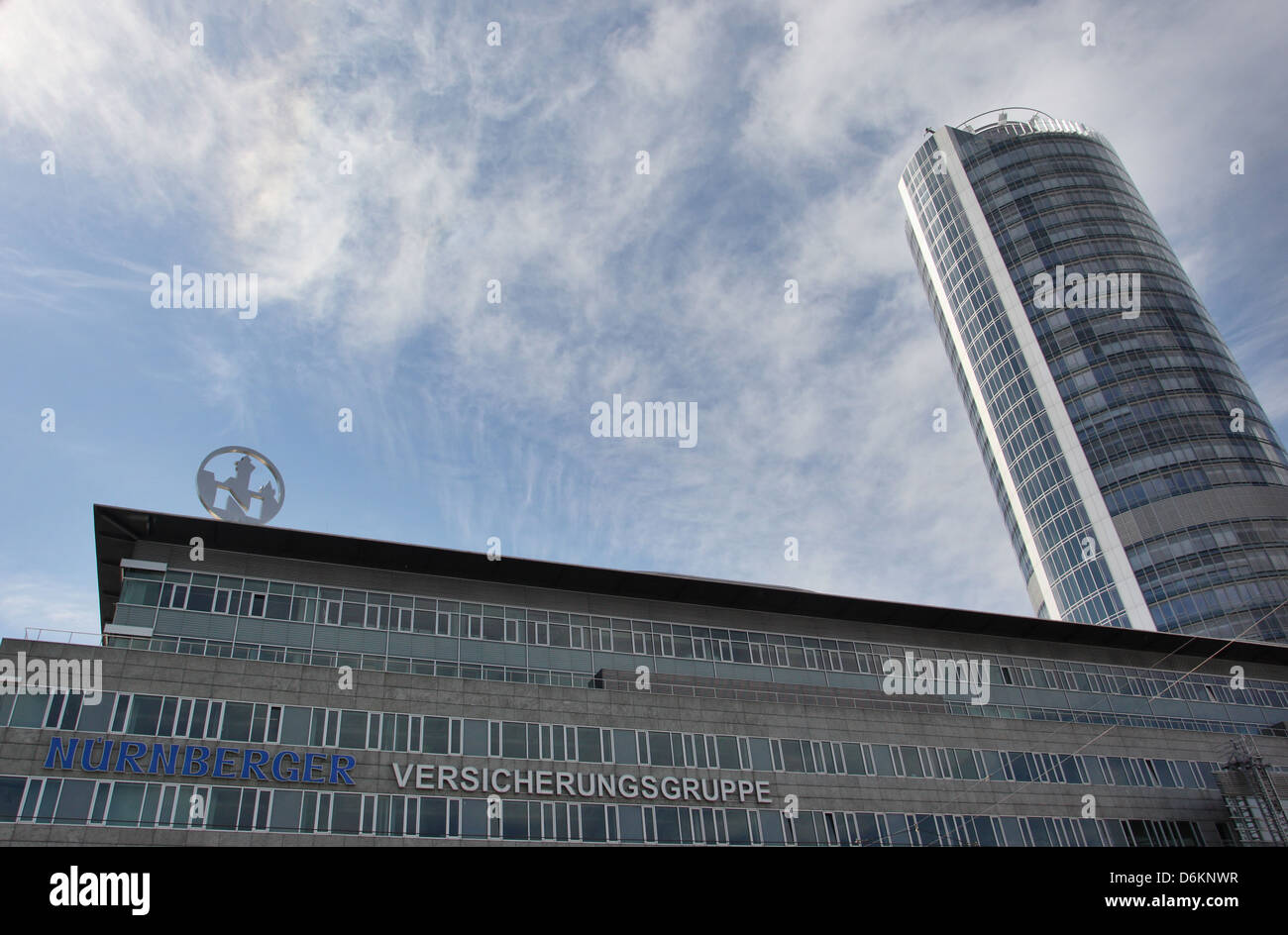 Nuernberg, Germany, the Nuremberg Administration Building Insurance Group Stock Photo
