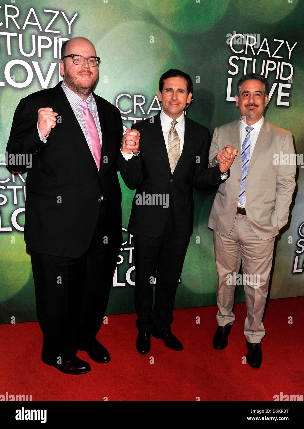 Steve Carell, Glenn Ficarra, John Requa arrive at the premiere of