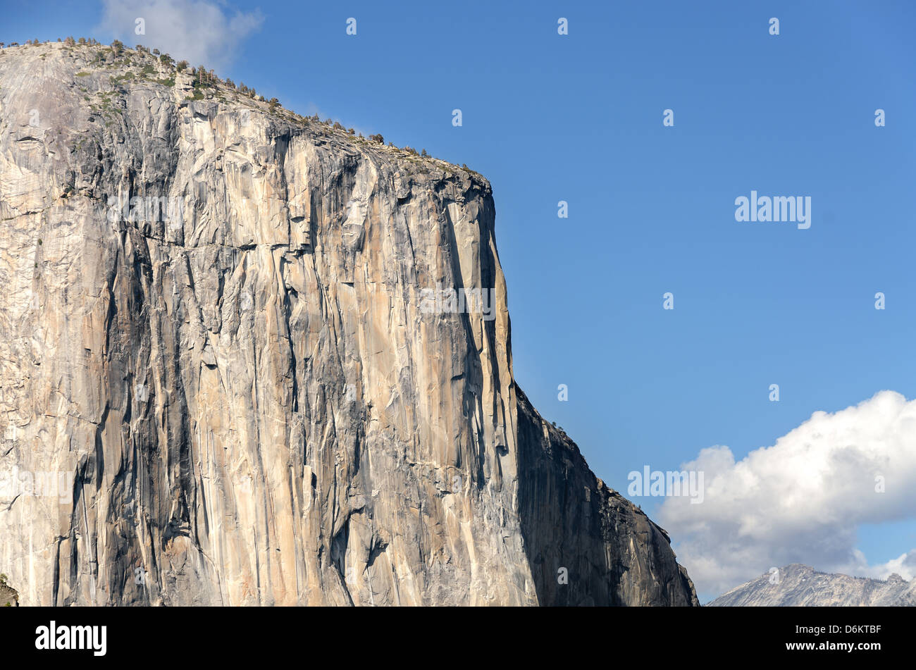 rock El Capitan in Yosemite National Park in California Stock Photo