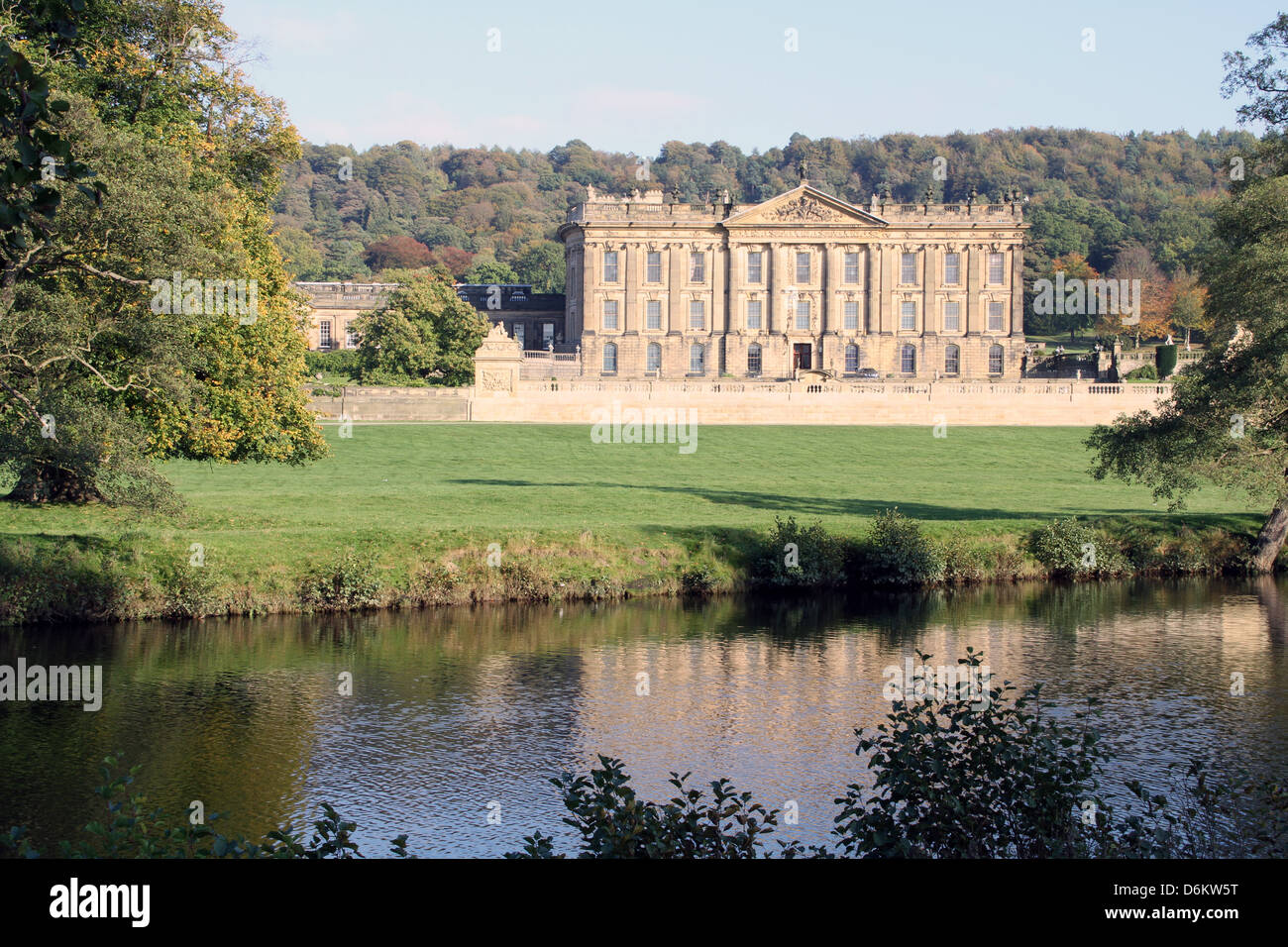 Chatsworth House Derbyshire Stock Photo