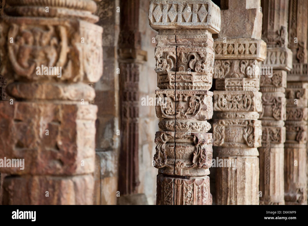 Detail at Qutab Minar, Delhi, India Stock Photo