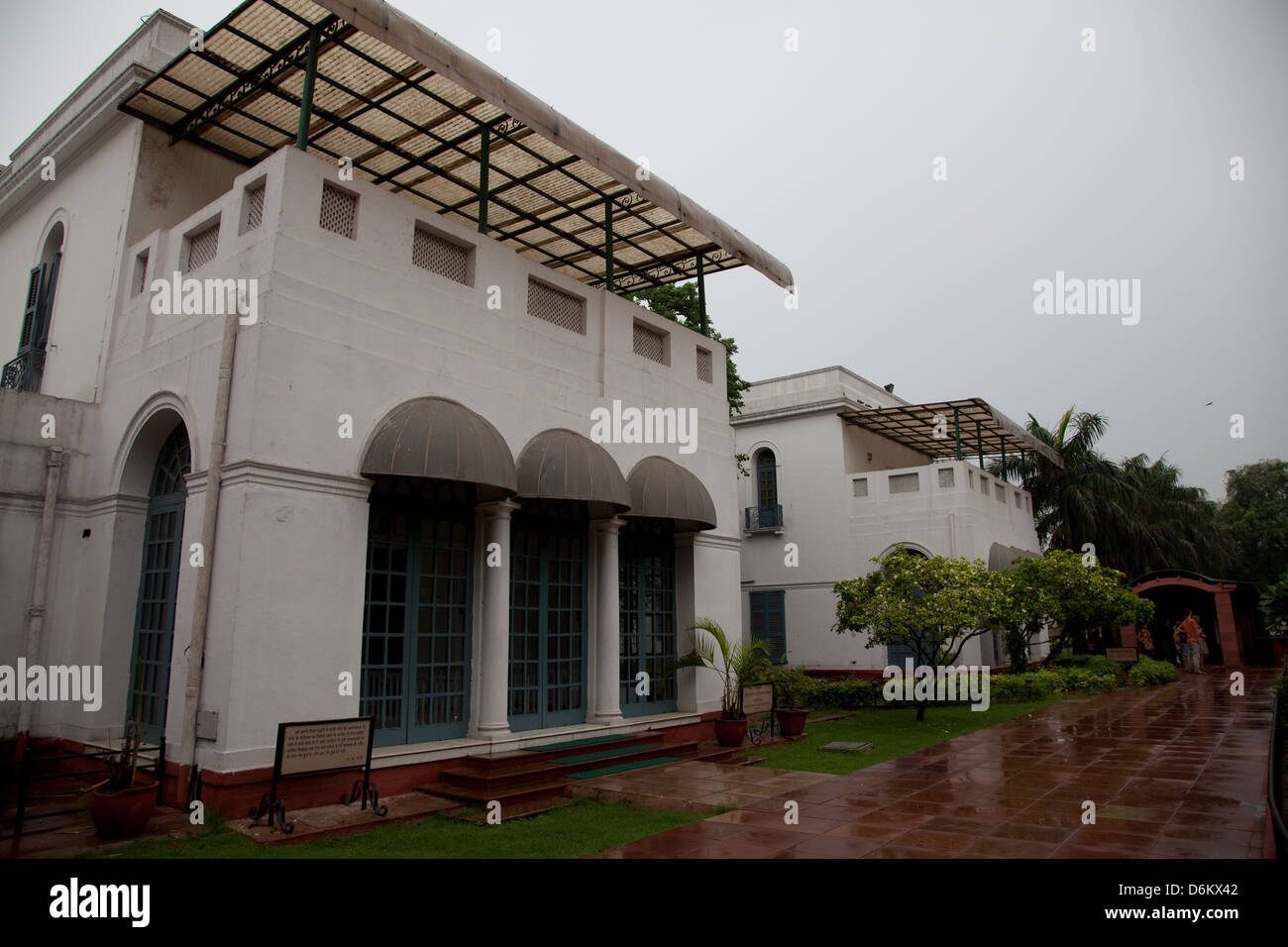 The house where Gandhi lived at Gandhi Smriti New Delhi India Stock Photo