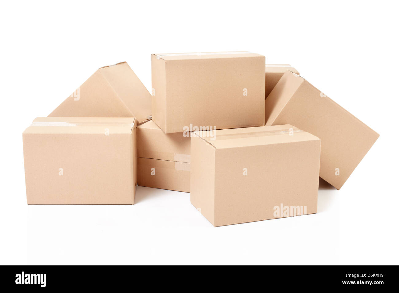 Cardboard boxes Stock Photo