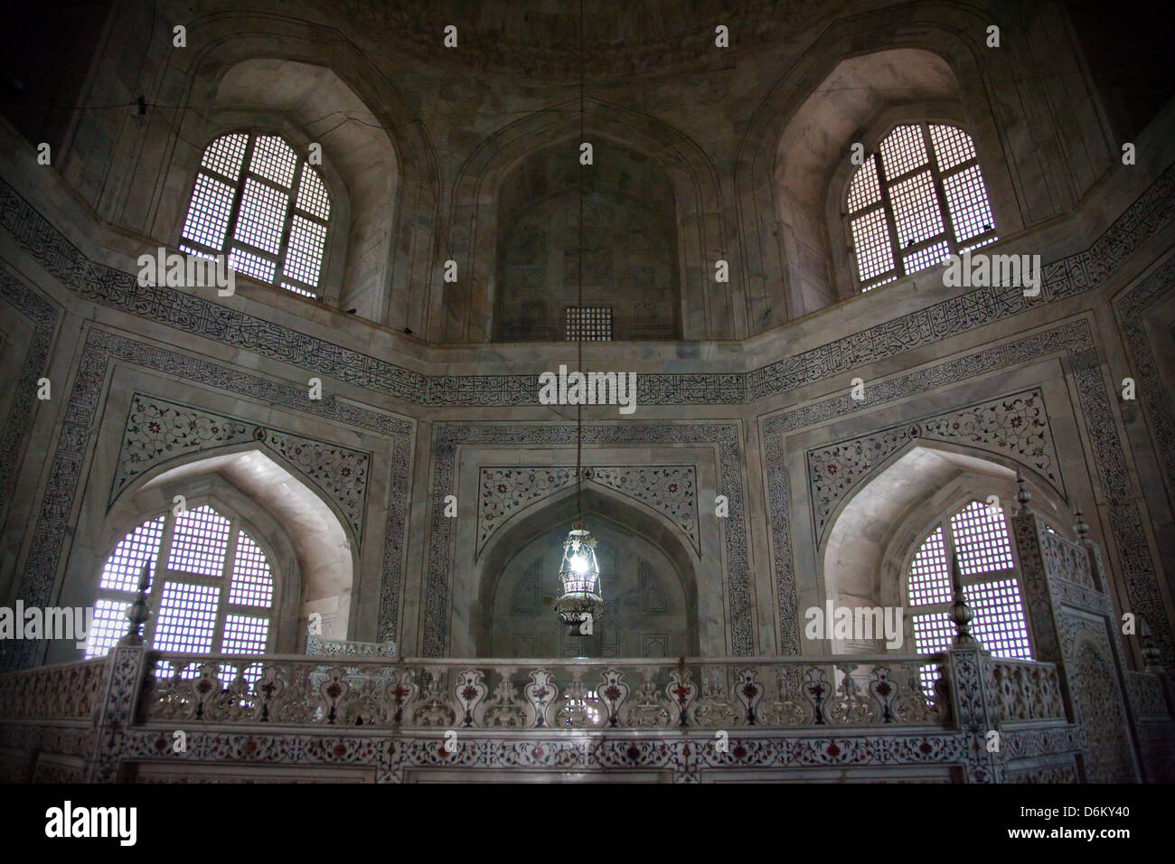 Inside the Taj Mahal Stock Photo