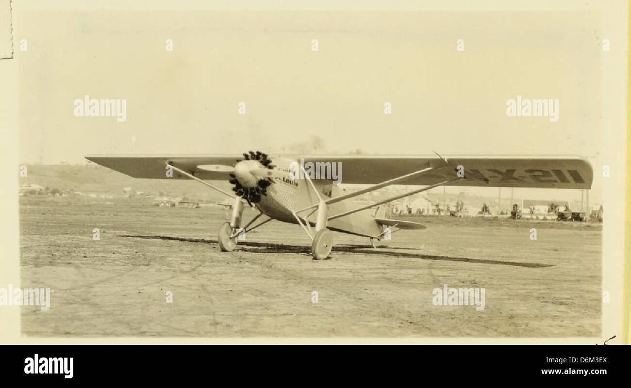 The Spirit of St. Louis, Charles Lindbergh's iconic aircraft, is shown ...