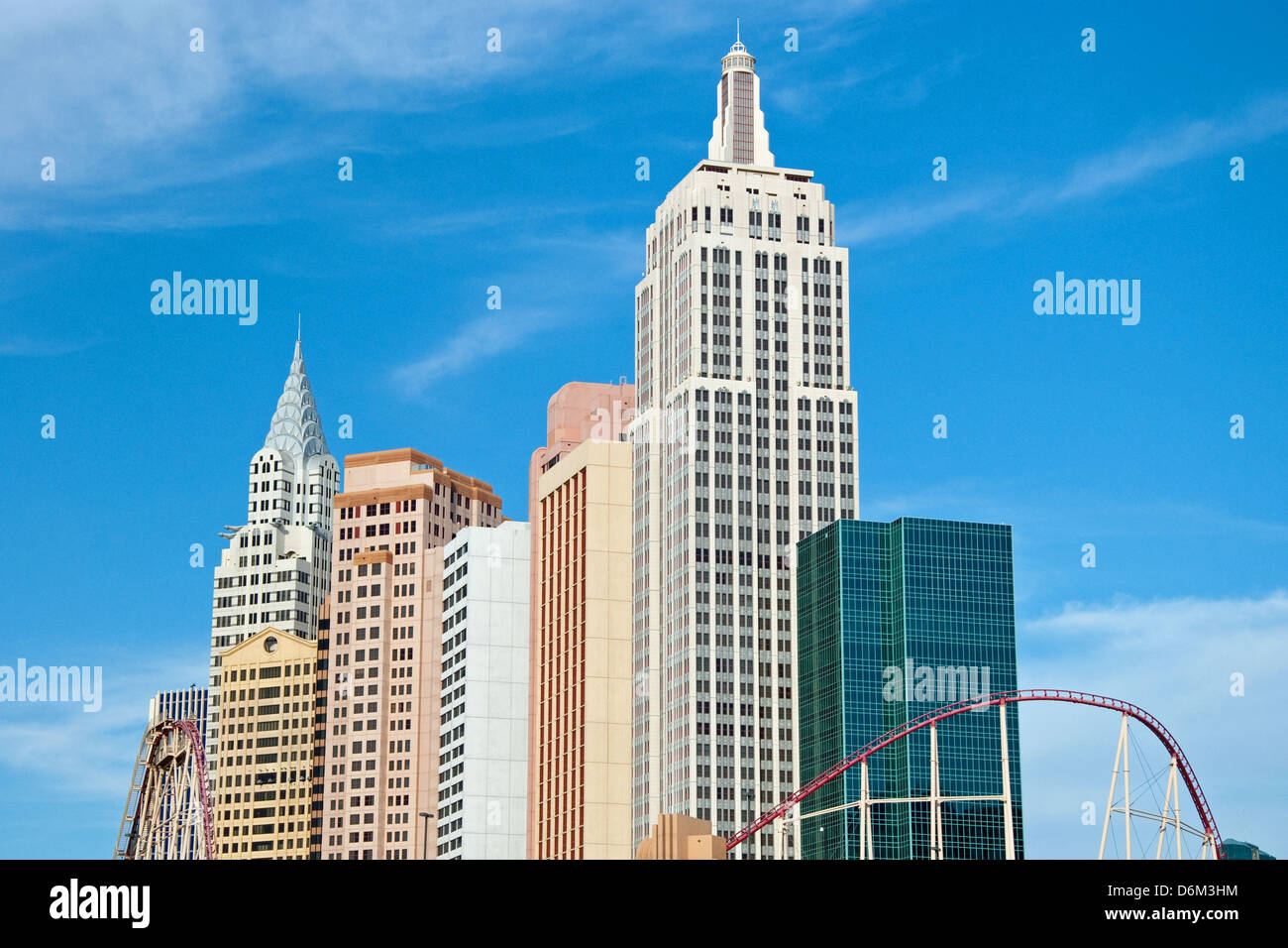 Empire State building in New York-New York on the Las Vegas Strip in Nevada Stock Photo