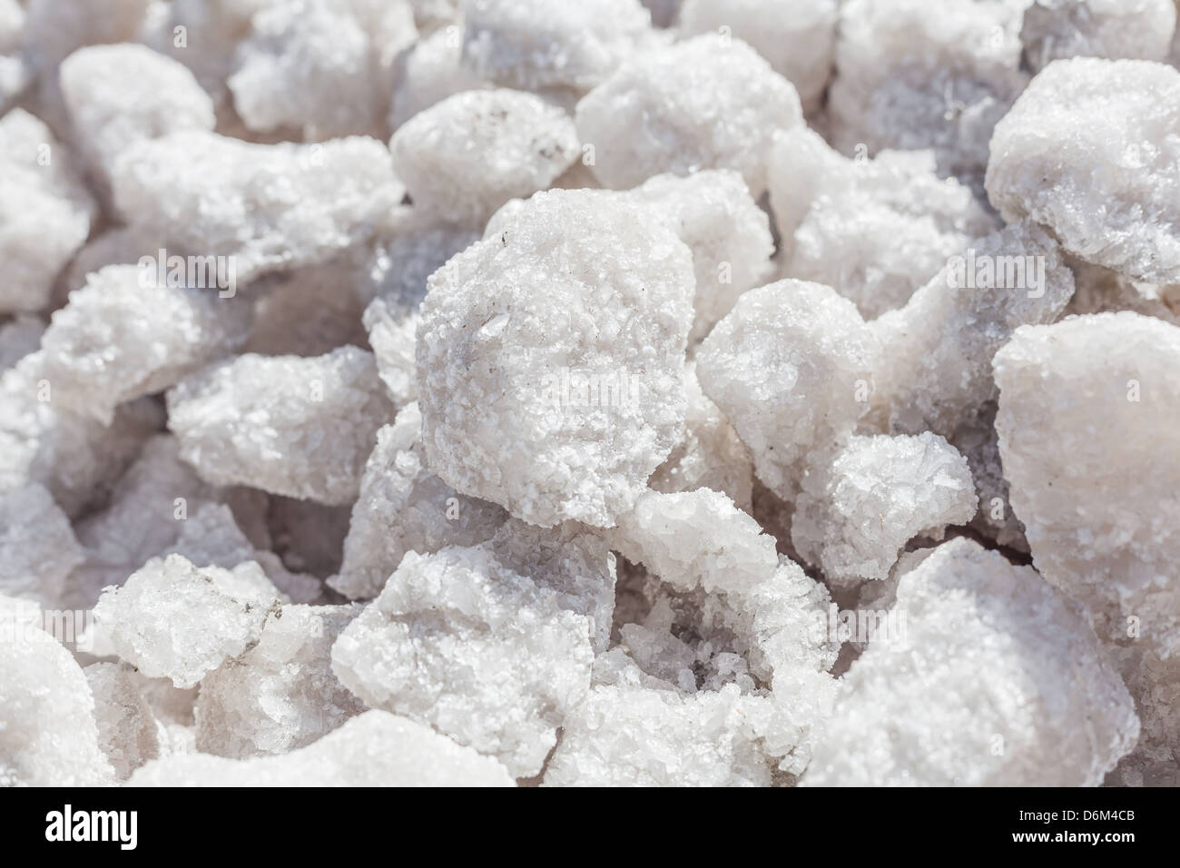 Salt crystals close-up commercial production Stock Photo - Alamy
