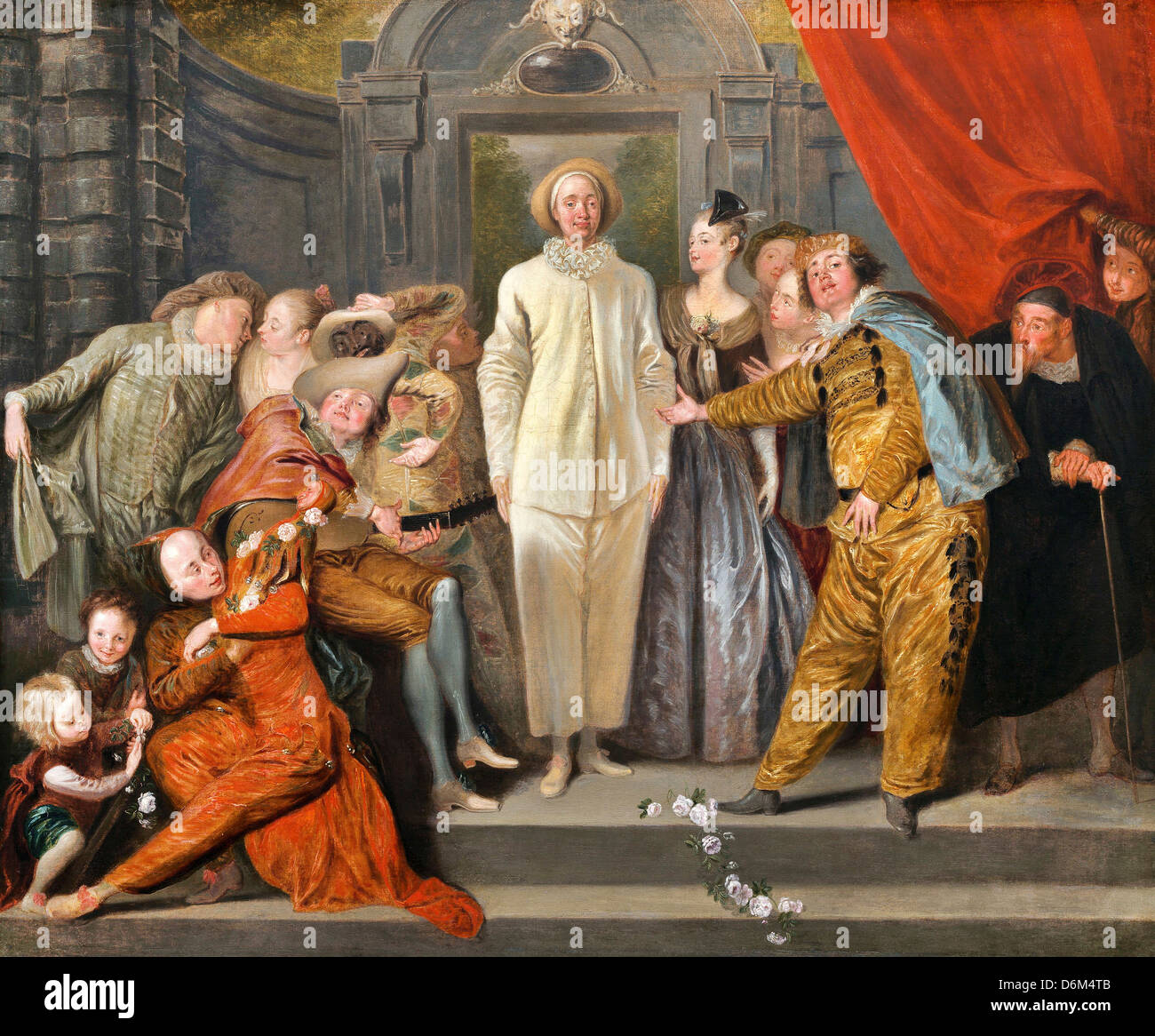 Antoine Watteau, The Italian Comedians 1720 Oil on canvas