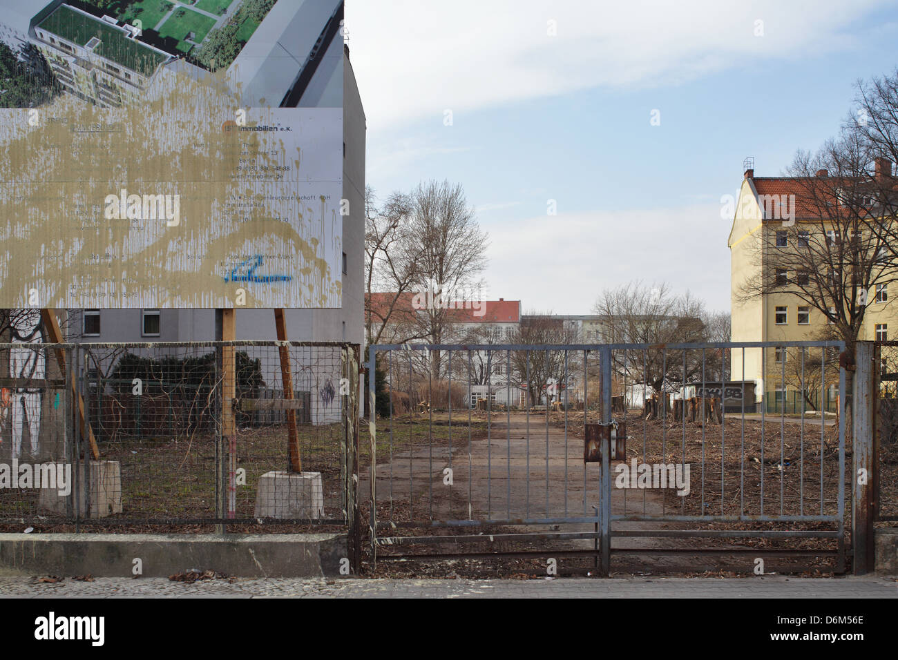 Berlin, Germany, in the vacant lot arises Elsenstrasse Stock Photo Alamy