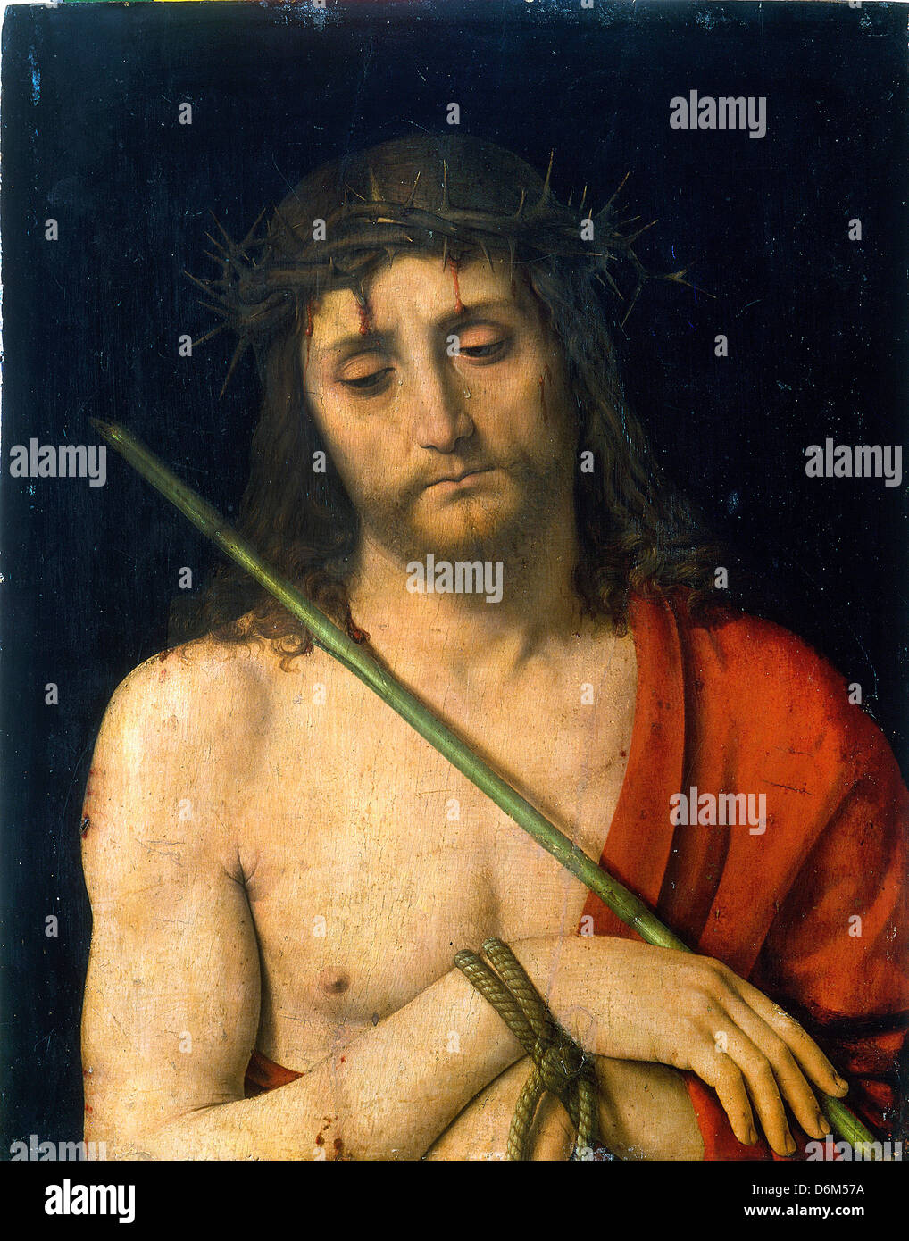 Andrea Solari, Ecce Homo 1505-1506 Oil on Panel. Museo Poldi Pezzoli, Milan, Italy Stock Photo