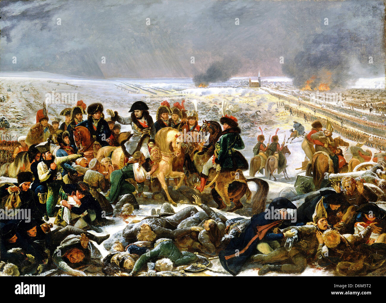 Antoine-Jean Gros, Napoleon on the Battlefield of Eylau 1807 Oil on canvas. Toledo Museum of Art, Toledo, Ohio Stock Photo