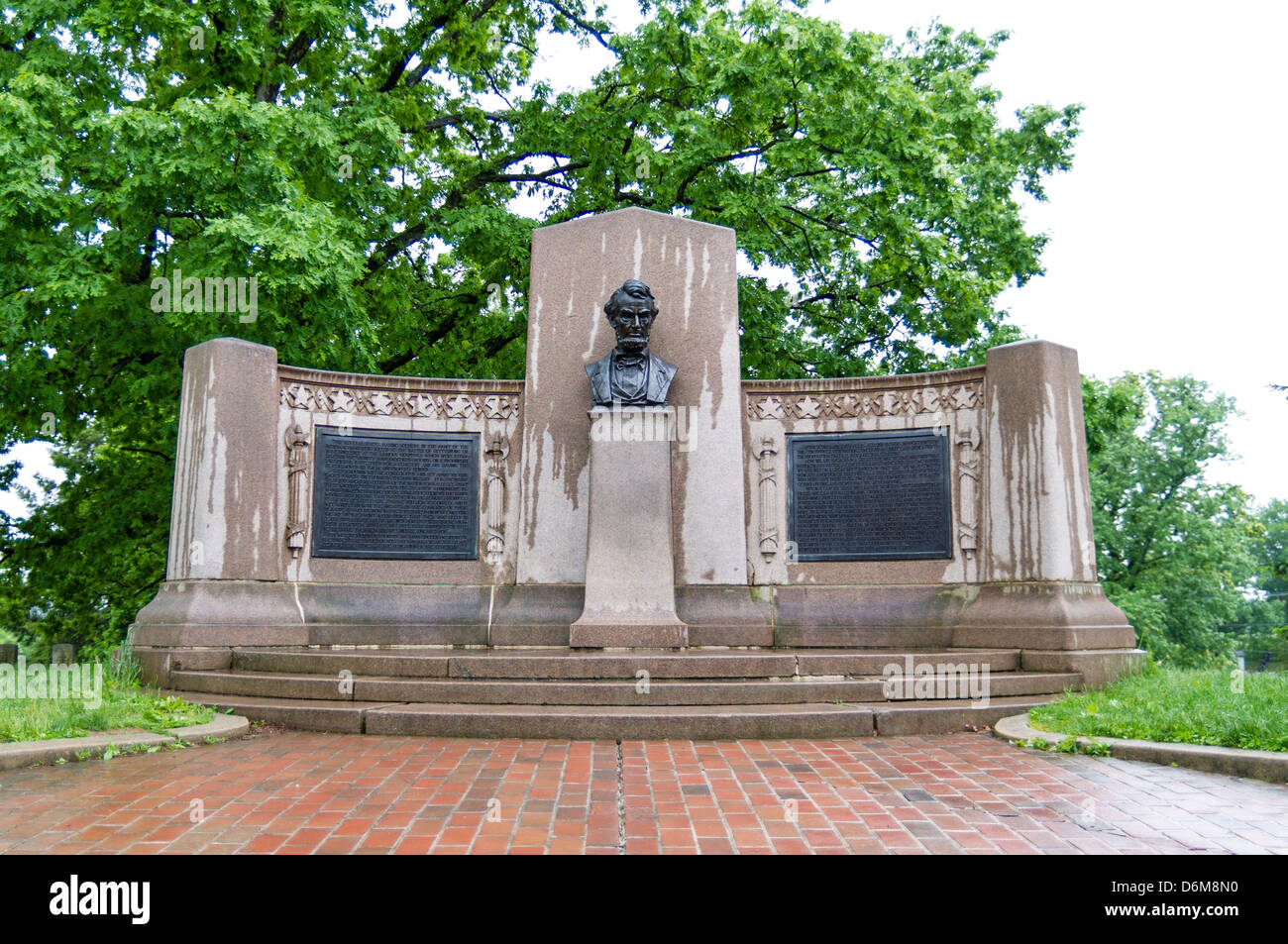 The monument to Lincoln's civil war Gettysburg Address. Located in the