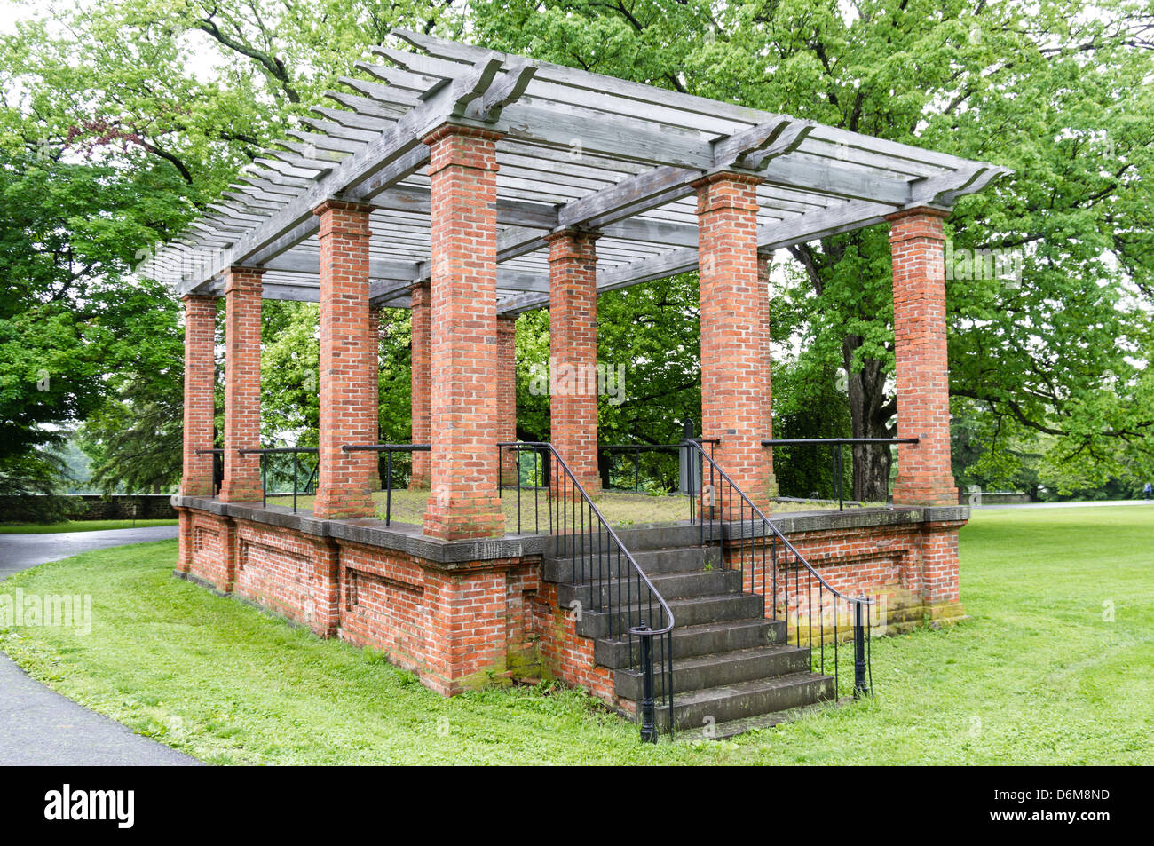 The Speaker's Rostrum located in Gettysburg National Cemetery Stock