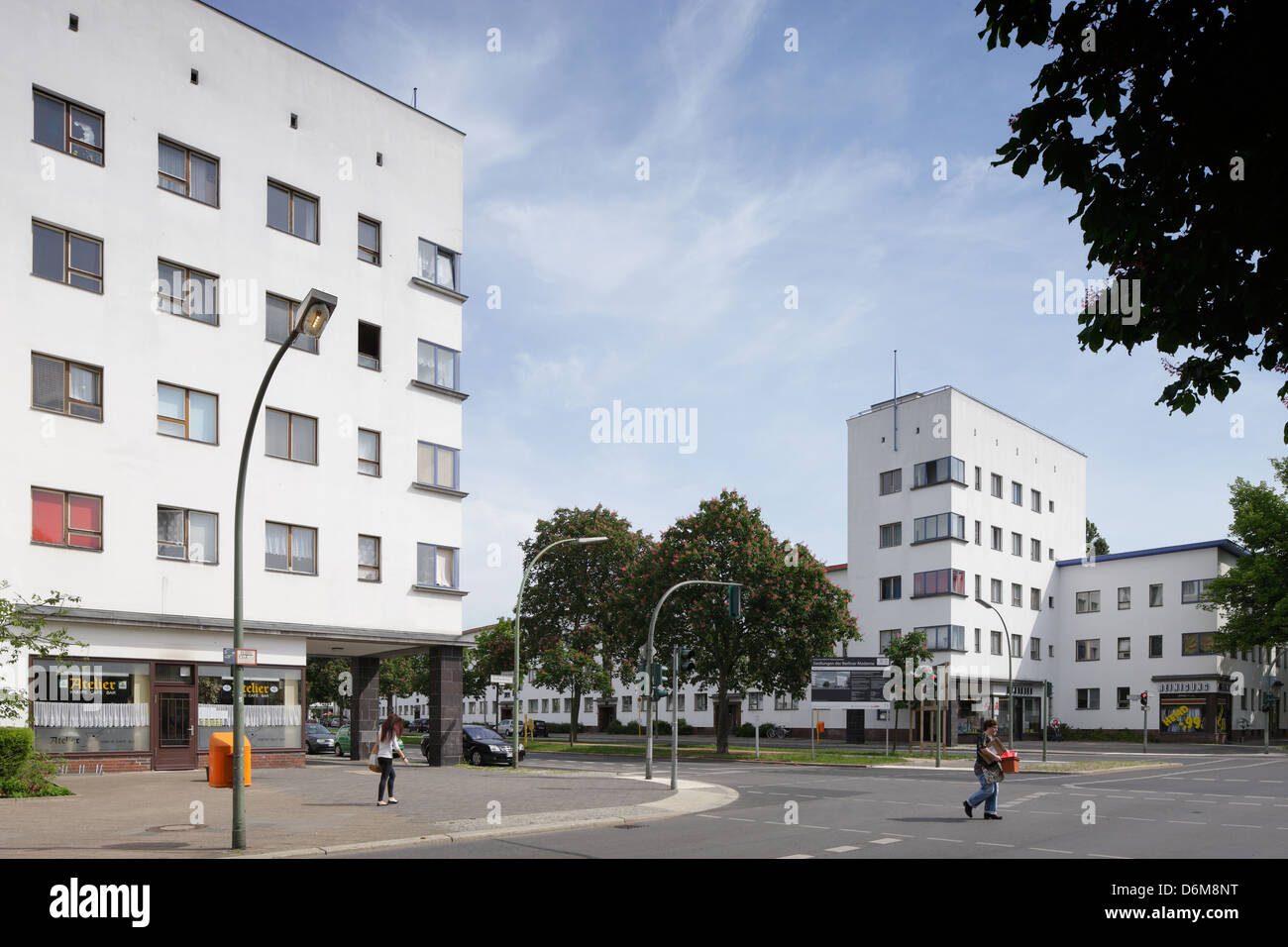 Berlin, Germany, the White City in Aroser Allee in Berlin-Reinickendorf Stock Photo