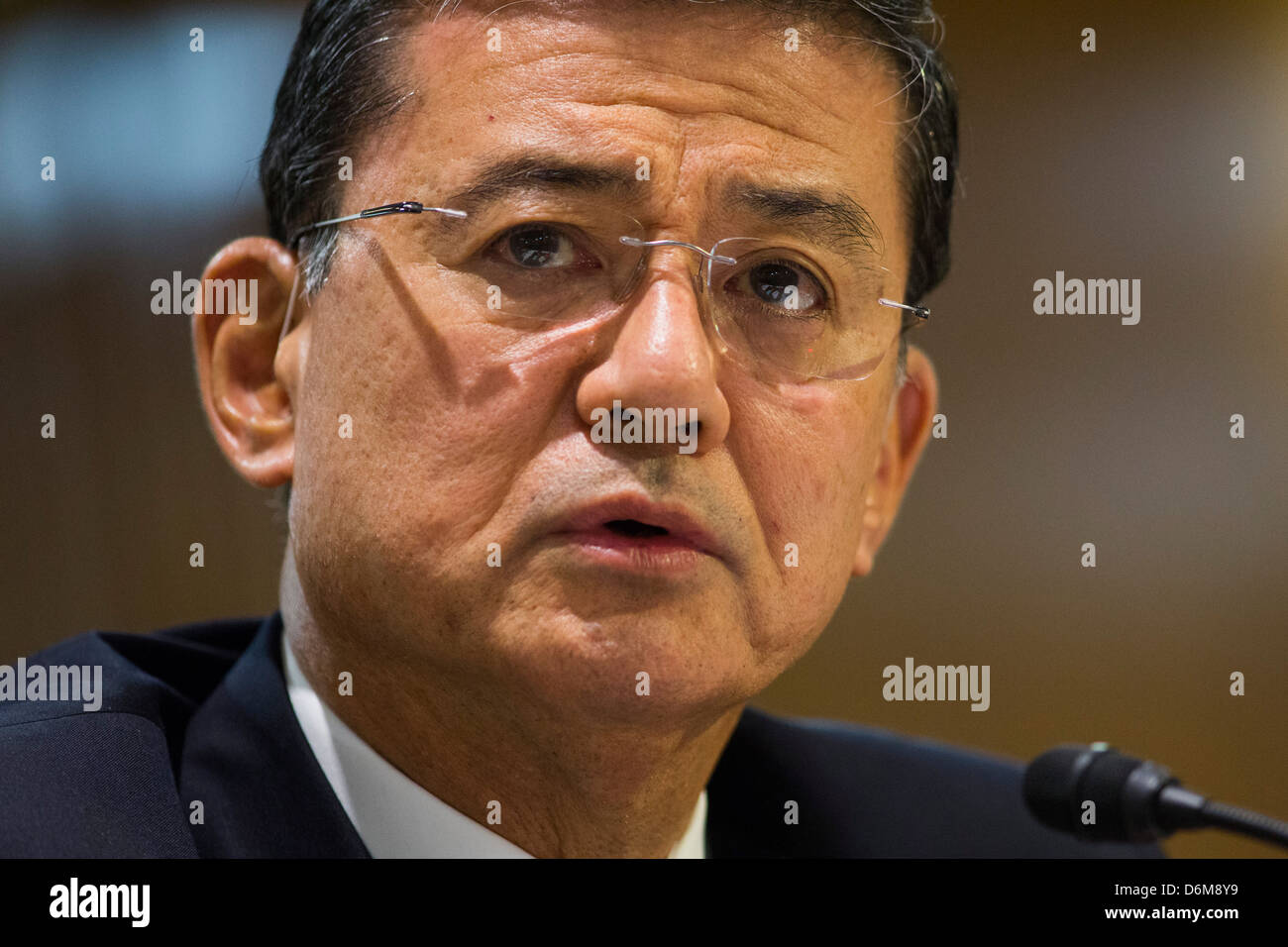 United States Secretary of Veterans Affairs (VA) Eric Shinseki.  Stock Photo