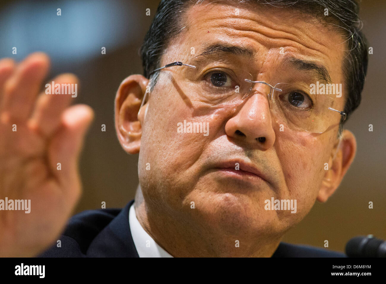United States Secretary of Veterans Affairs (VA) Eric Shinseki.  Stock Photo