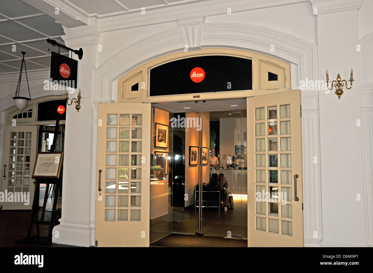 Leica boutique Raffles Palace hotel Singapore Asia Stock Photo - Alamy