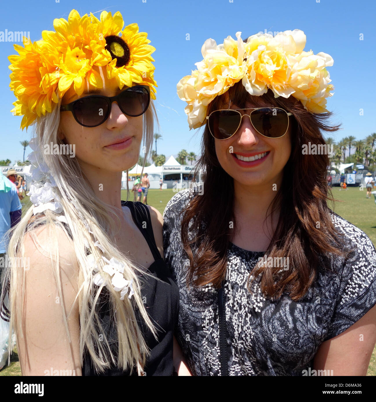 Indio, California. 19th April, 2013.  The Coachella Music Festival sold 80,000 tickets in a few hours. Fans from San Clemente, California. April 19, 2013. Photo credit: Lisa Werner/Alamy Live News Stock Photo