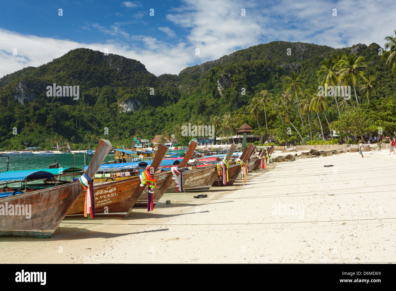 Ton sai bay in ko phi phi island, Thailand Stock Photo