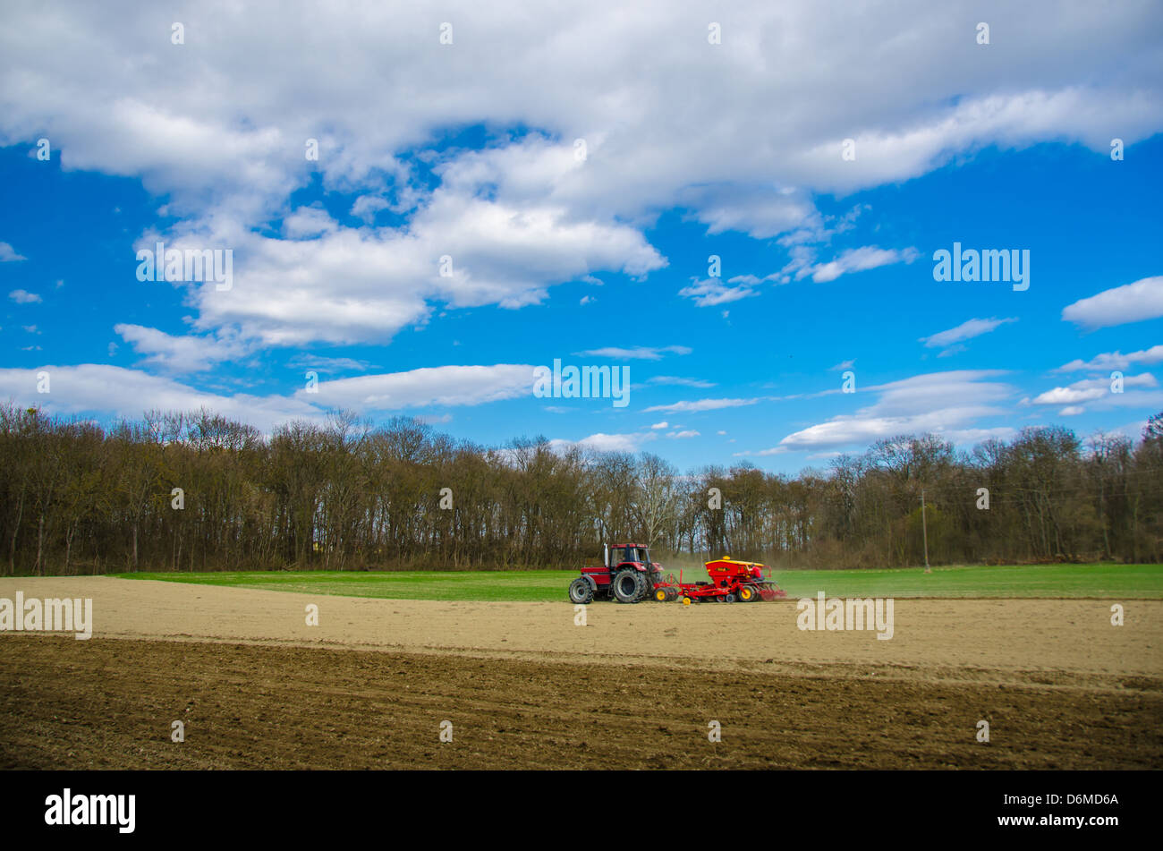 Field acre tractor farmer hi-res stock photography and images - Alamy