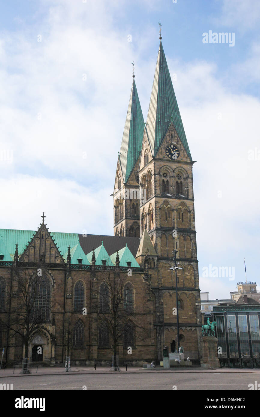 Saint Peters cathedral in Bremen, Germany Stock Photo