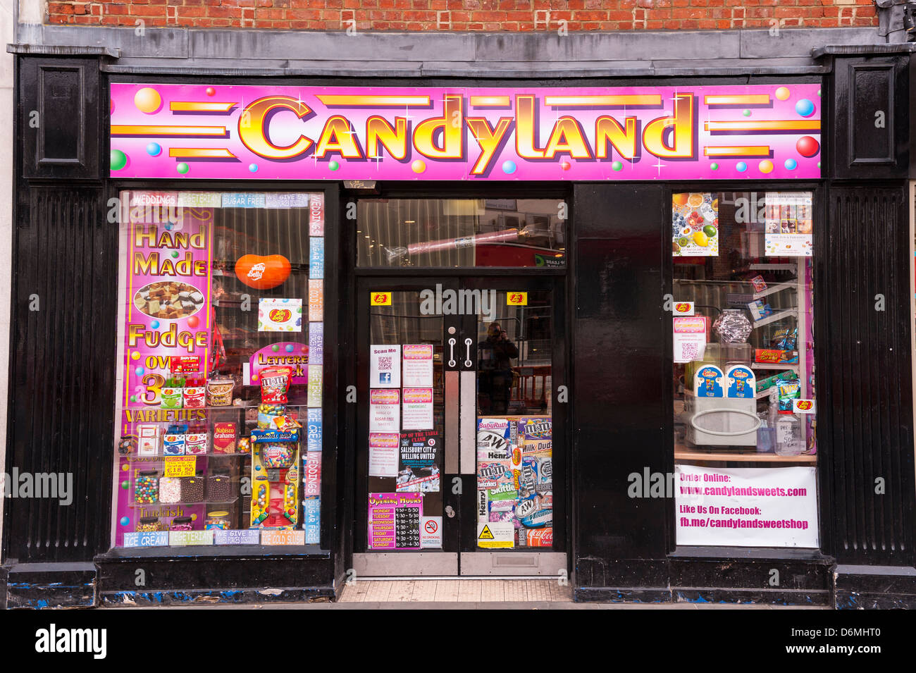The Candyland sweet Shop store in Salisbury , Wiltshire , England , Britain , Uk Stock Photo