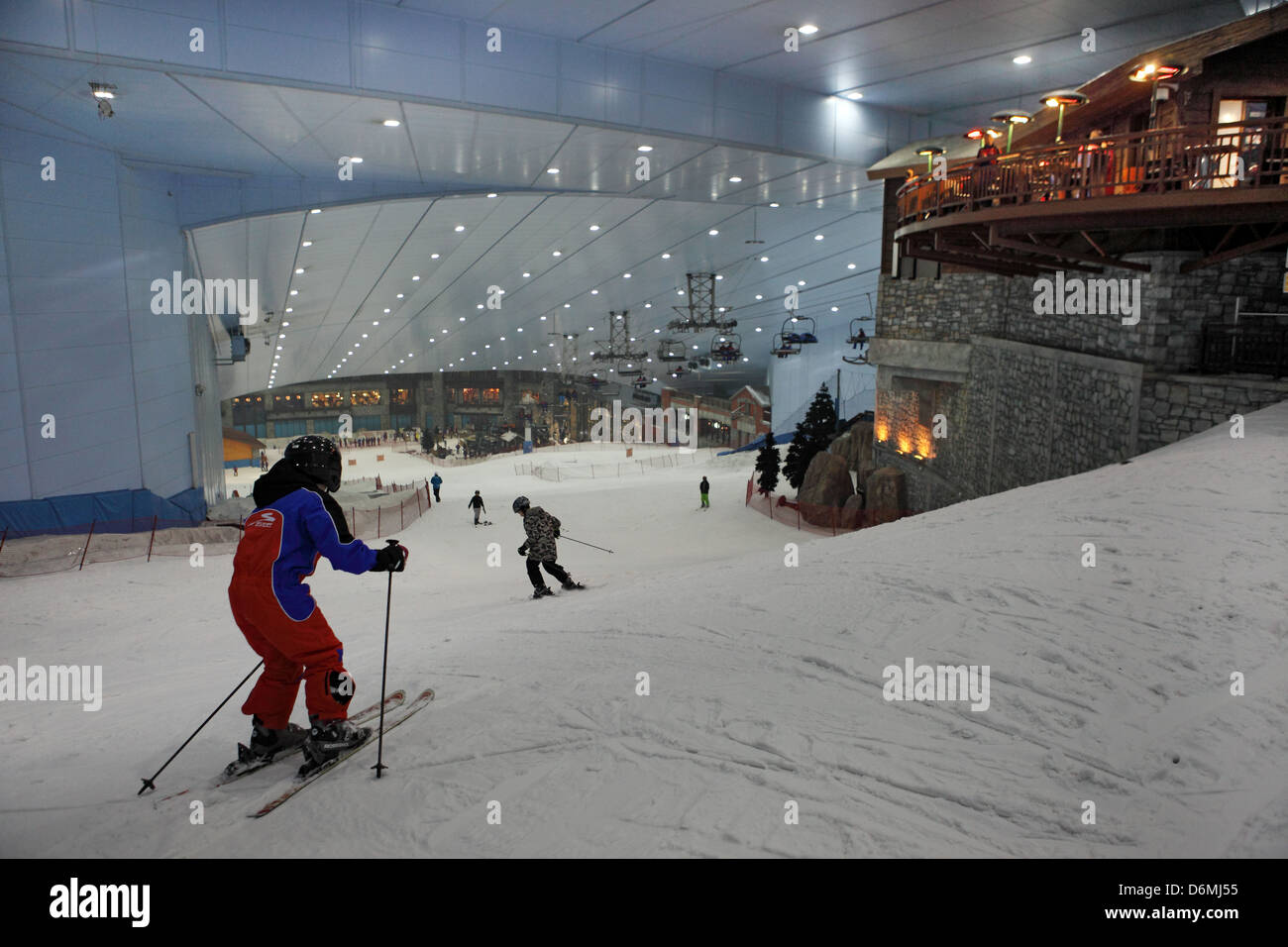 Dubai, United Arab Emirates, Ski Dubai, the indoor ski slope in the