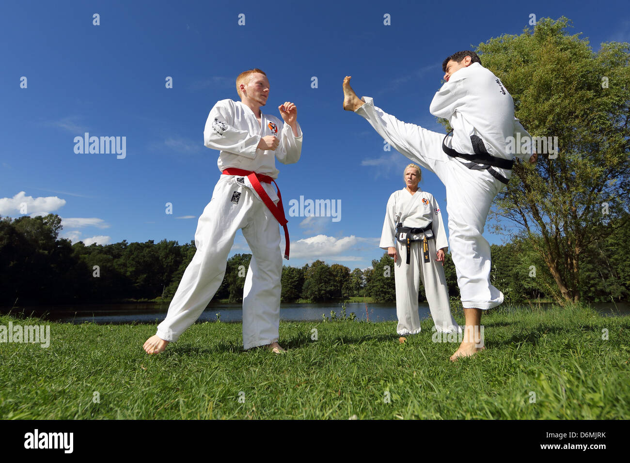 Taekwondo Kick Korean High Resolution Stock Photography And Images Alamy