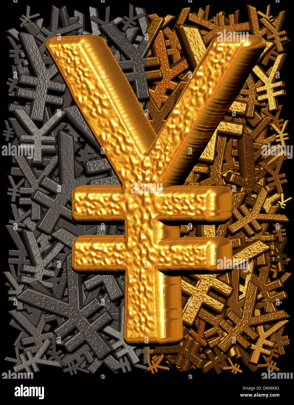 art, 3D graphics, digital graphics, CG, business,Yen, Yuan, ¥,Japanese