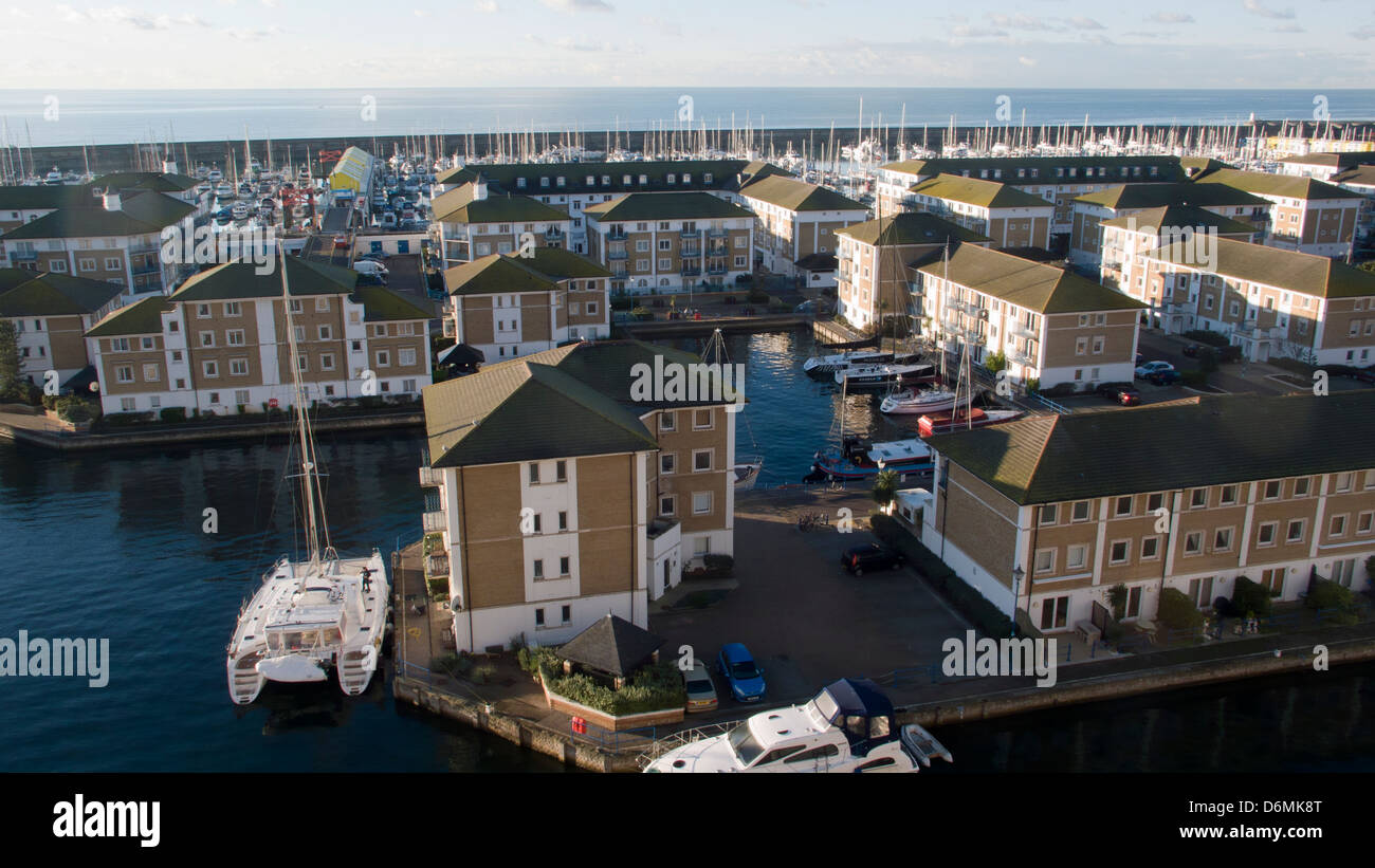 Brighton Marina Village Stock Photo Alamy
