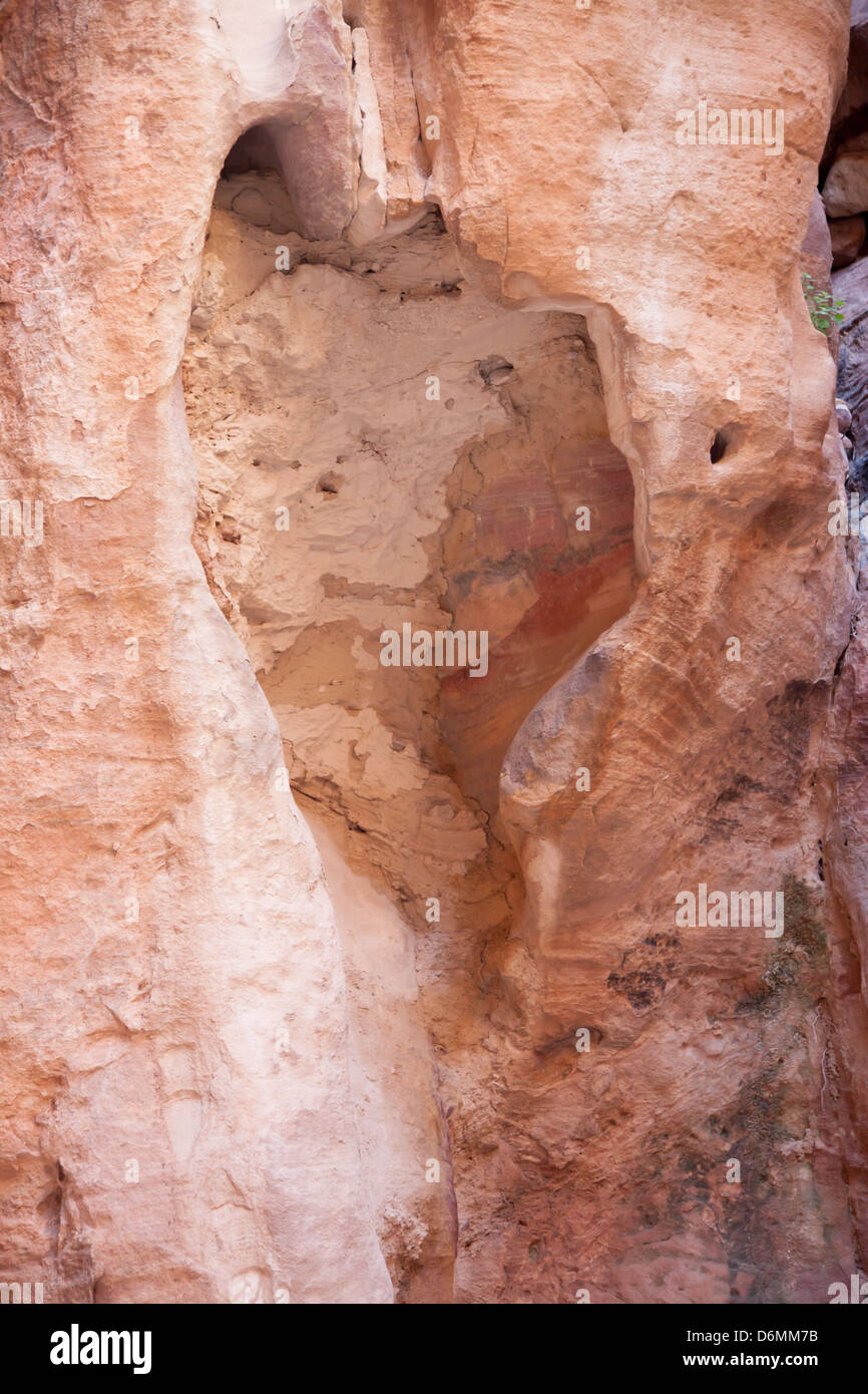 Abstract for background, textured stone from Petra, Jordan, the first ...