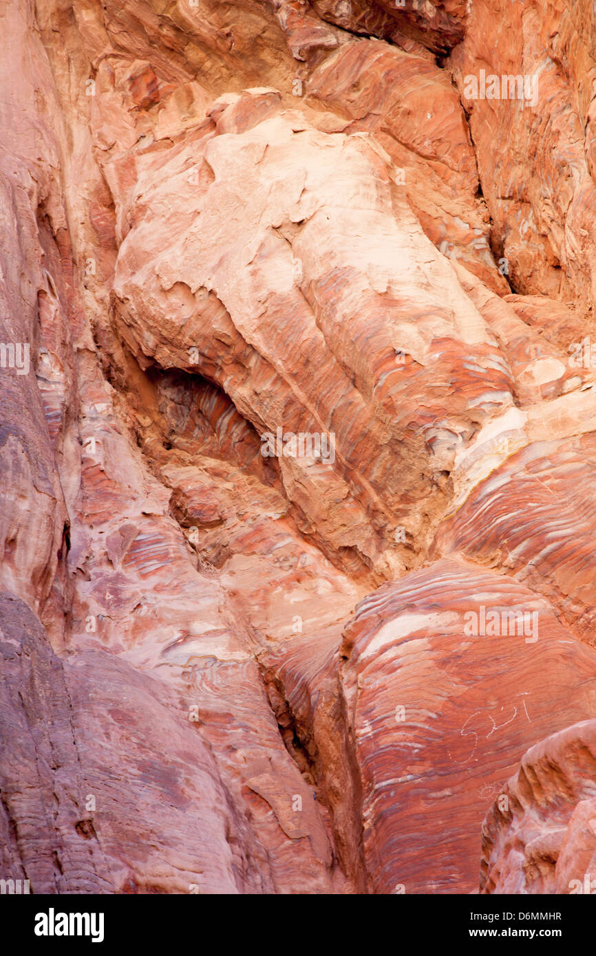 Natural abstraction in stone, from Petra, Jordan, a pink texture for ...