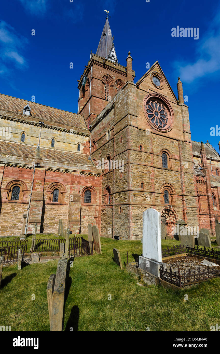 St Magnus Cathedral - Britain’s most northerly Cathedral Orkney Stock Photo