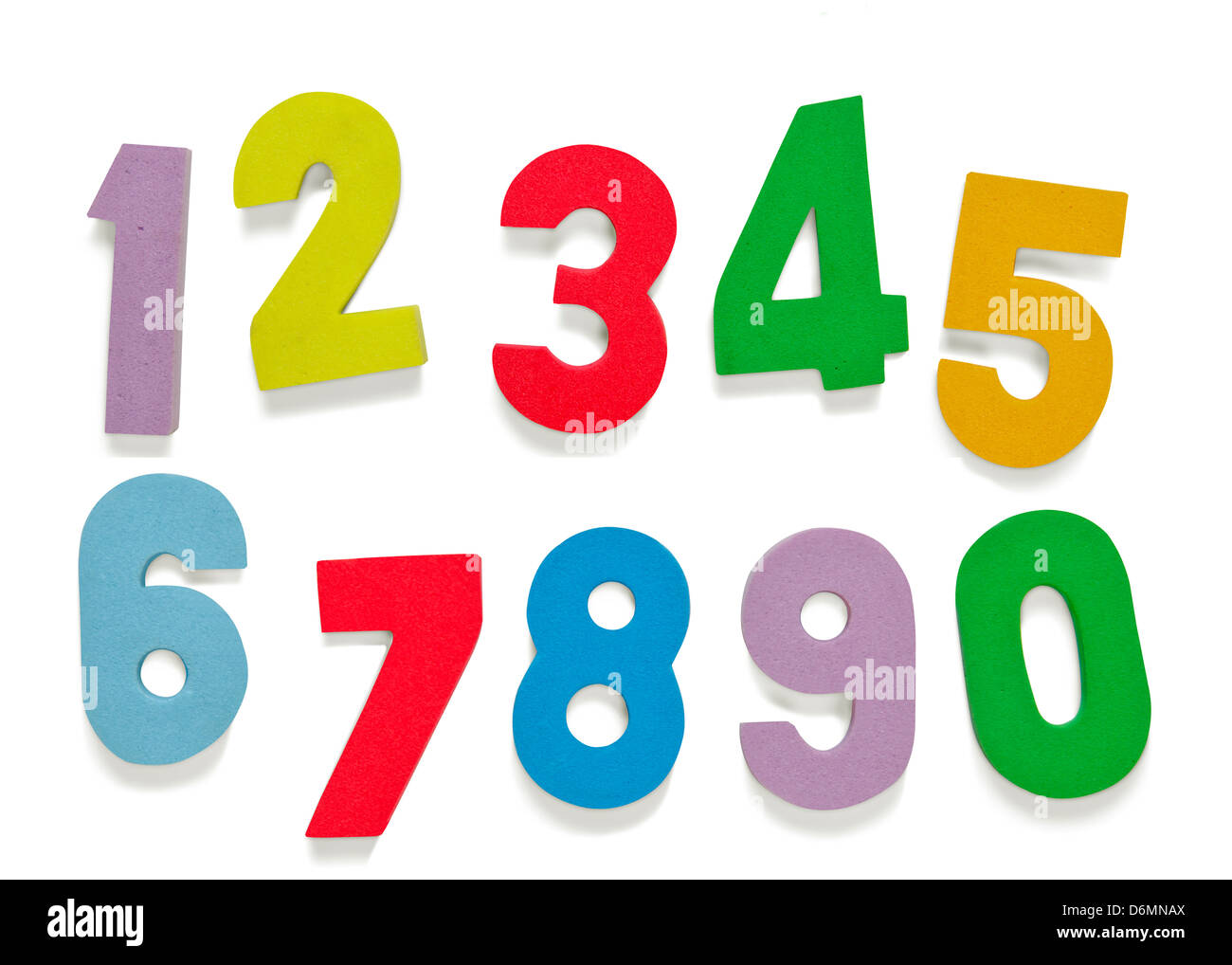 Childrens Foam Numbers High-Res Stock Photo - Getty Images