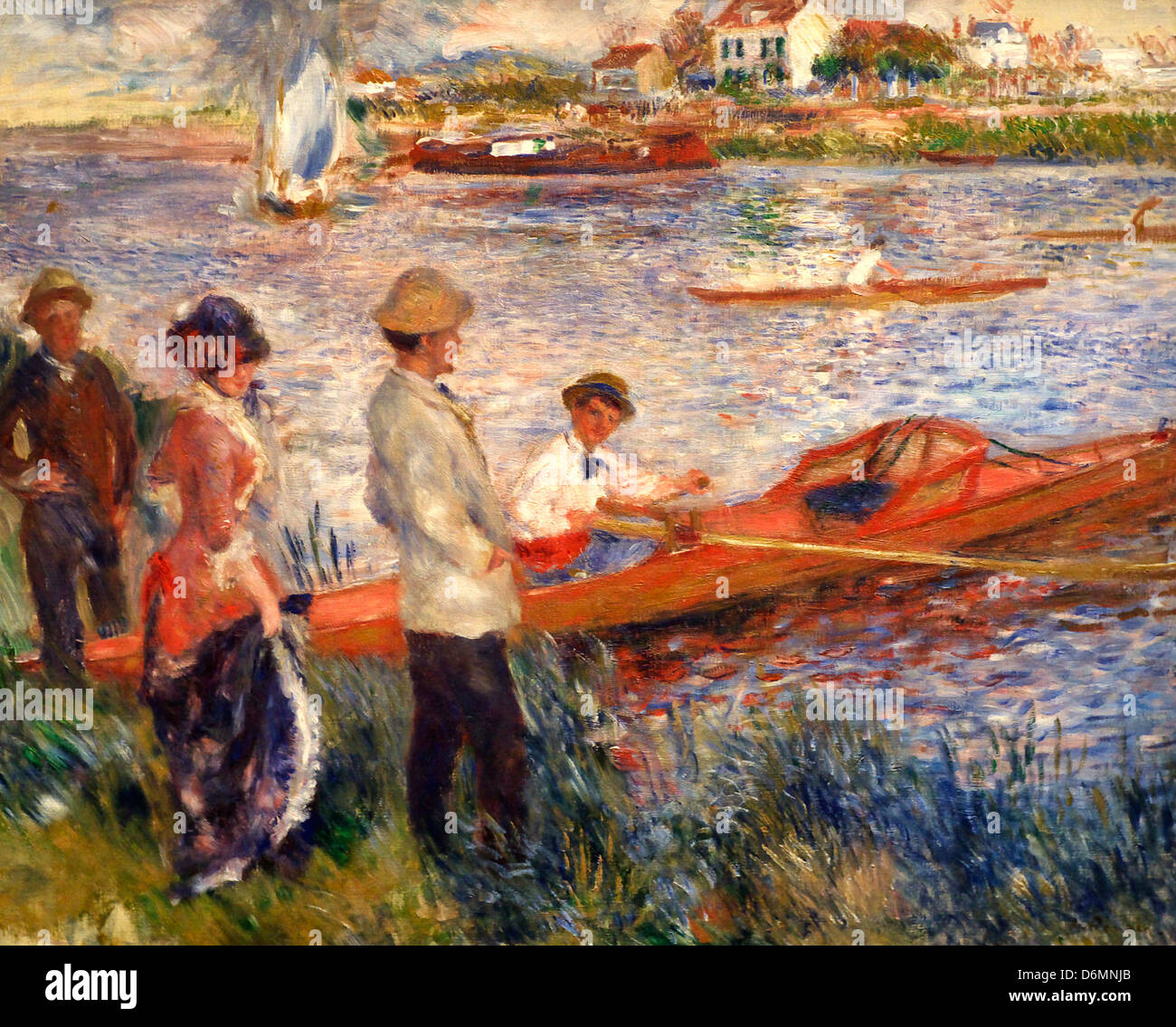 Oarsmen at Chatou by Auguste Renoir Stock Photo