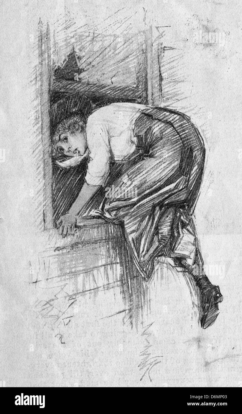 Climb through window Black and White Stock Photos & Images Alamy