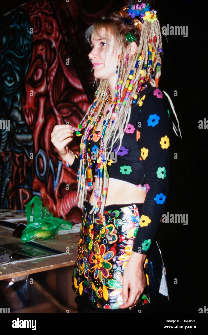 female with long braided hair extensions at the dunstable tattoo and