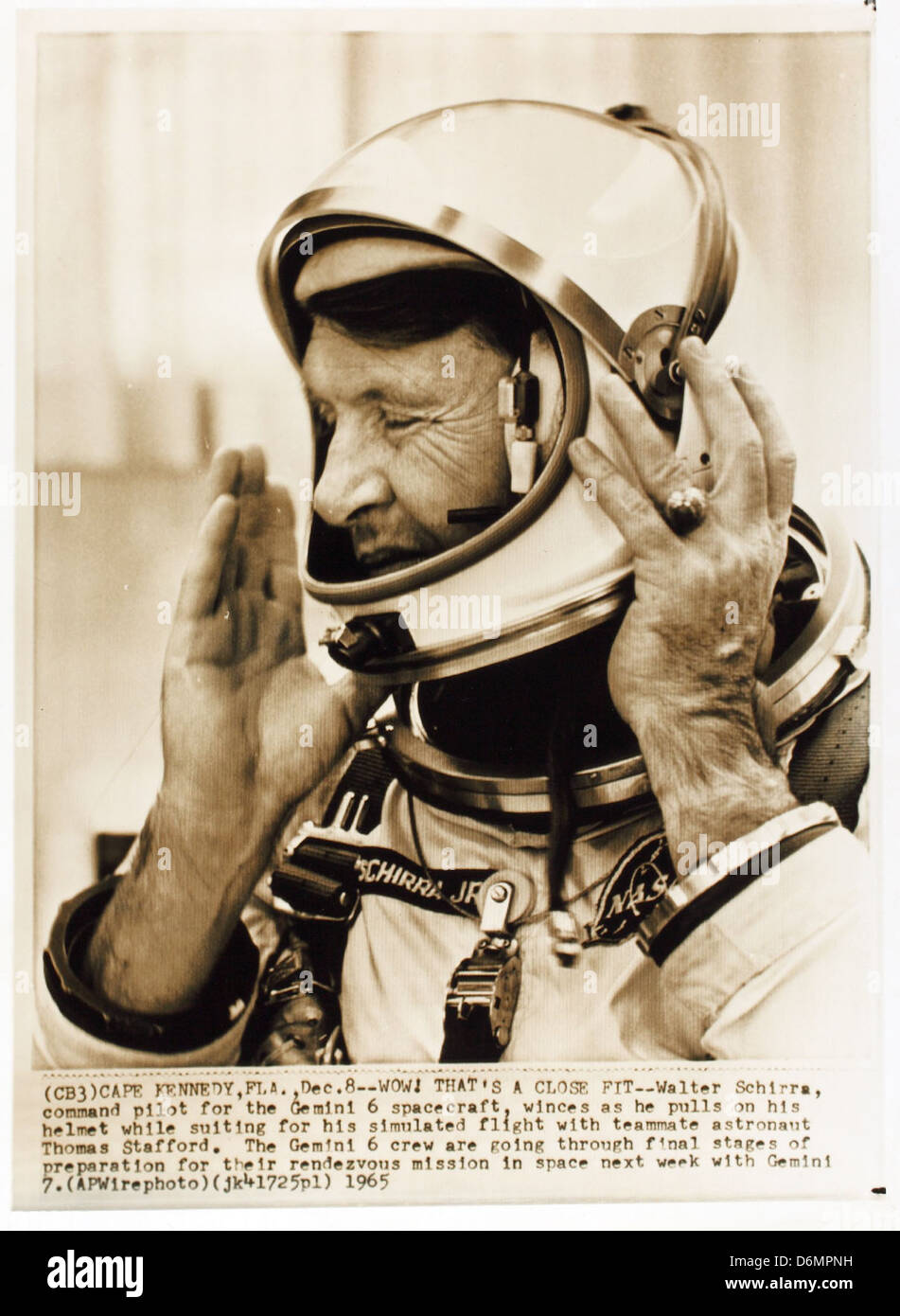 Wally Schirra Collection Stock Photo