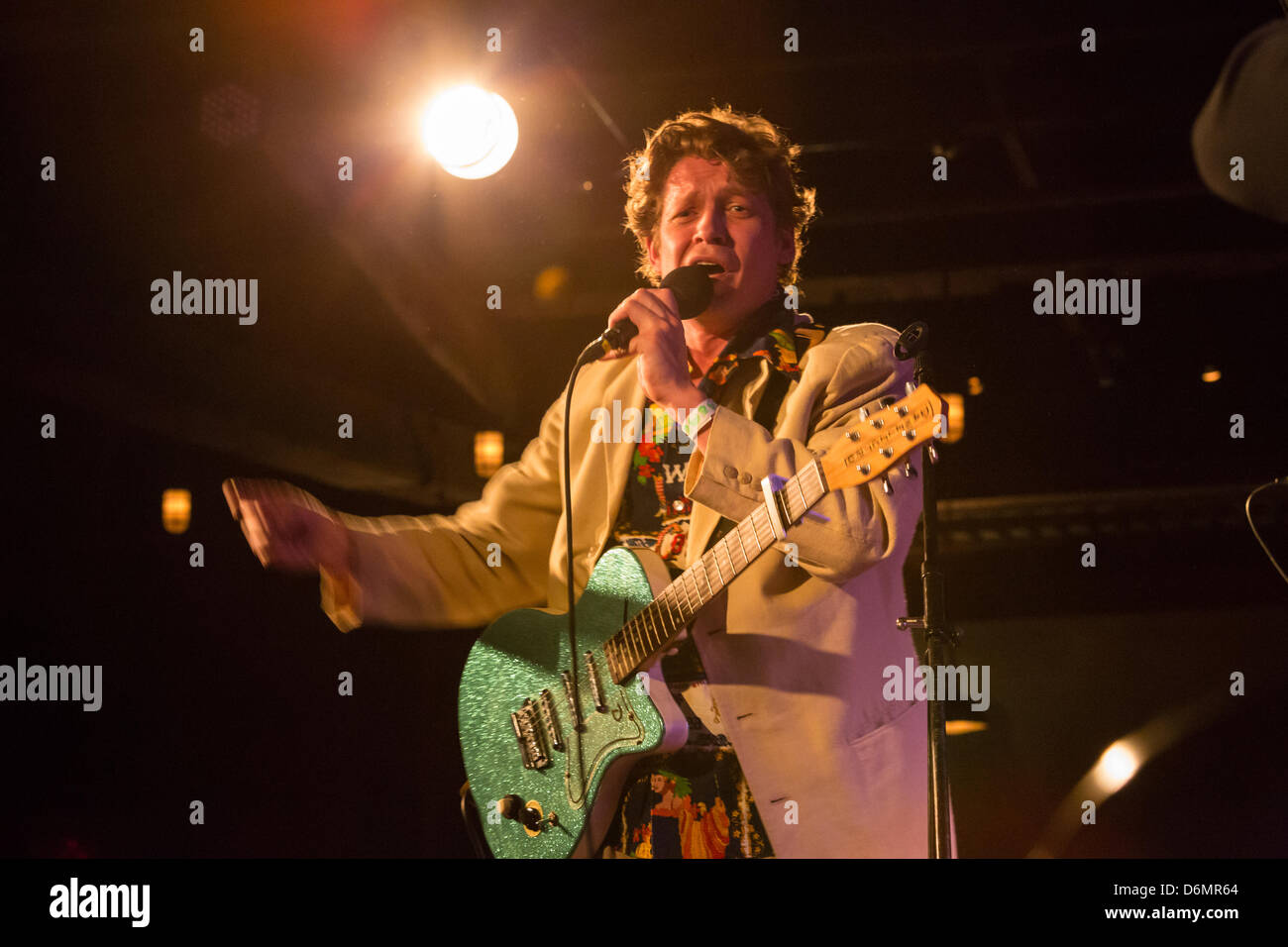 Brooklyn, US, 19 April 2013. Alex Battles & The Whisky Rebellion, a local Brooklyn band, played